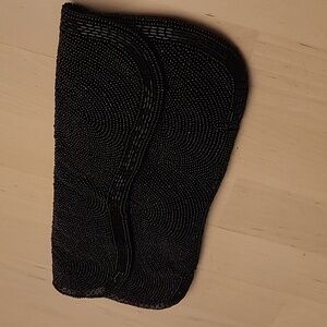 EUC VTG 50s Miles Hand Beaded Black Clutch Style Formal Purse